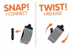 Bidon Fidlock Twist Édition MonkeyLink 450 Ml Fumé + Fixation Bike Base -Hydratation VTT Soldes unnamed file 115