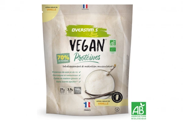 Boisson Protéinée Vegan Overstims Vanille Bio 700g 3 Boisson Protéinée Vegan Overstims Vanille Bio 700g