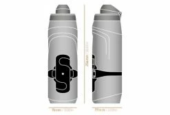 Bidon Fidlock Twist 800 Ml Fumé + Fixation Bike Base Noir / Translucide -Hydratation VTT Soldes unnamed file 142