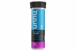 10 Pastilles Effervescentes Nuun Boost Caféine Fruits Rouges 52g
