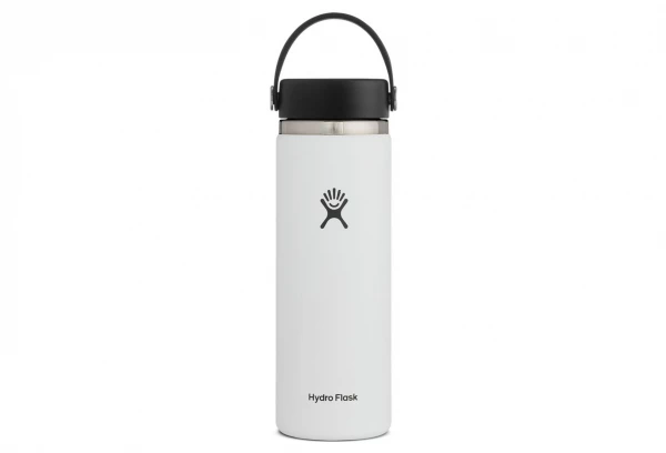 Bouteille Hydro Flask Wide Mouth With Flex Cap 591ml Blanc 3 Bouteille Hydro Flask Wide Mouth With Flex Cap 591ml Blanc