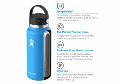 Bouteille Hydro Flask Wide Mouth With Flex Cap 591 Ml Bleu -Hydratation VTT Soldes unnamed file 2318