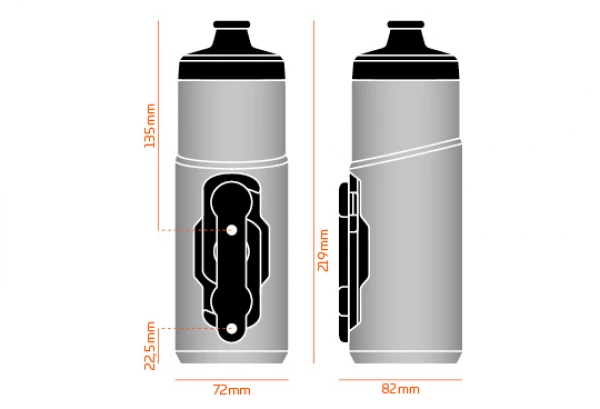 Bidon Fidlock Twist 600 Ml Fumé + Fixation Bike Base 4 Bidon Fidlock Twist 600 Ml Fumé + Fixation Bike Base – Image 2