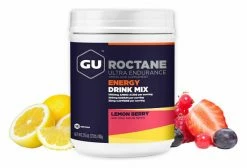 Boisson Énergétique GU Roctane Drink Mix Citron Fruits Rouges 780g