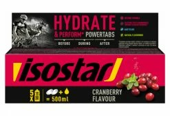 Pastilles Effervescentes Isostar POWER TABS Cranberry