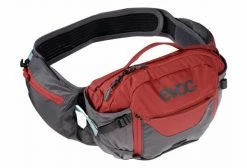 Ceinture Evoc Hip Pack Pro 3L Gris Rouge + Poche à Eau 1.5 L Noir / Gris
